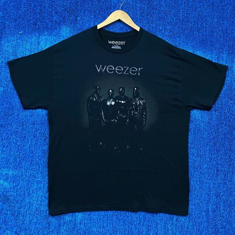 Weezer The Black Album Cover Art Pop Punk Rock Band Tee XL